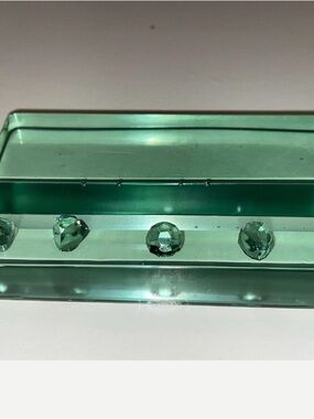 Jade Gemstone Cell Phone Stand and Business Card Holder